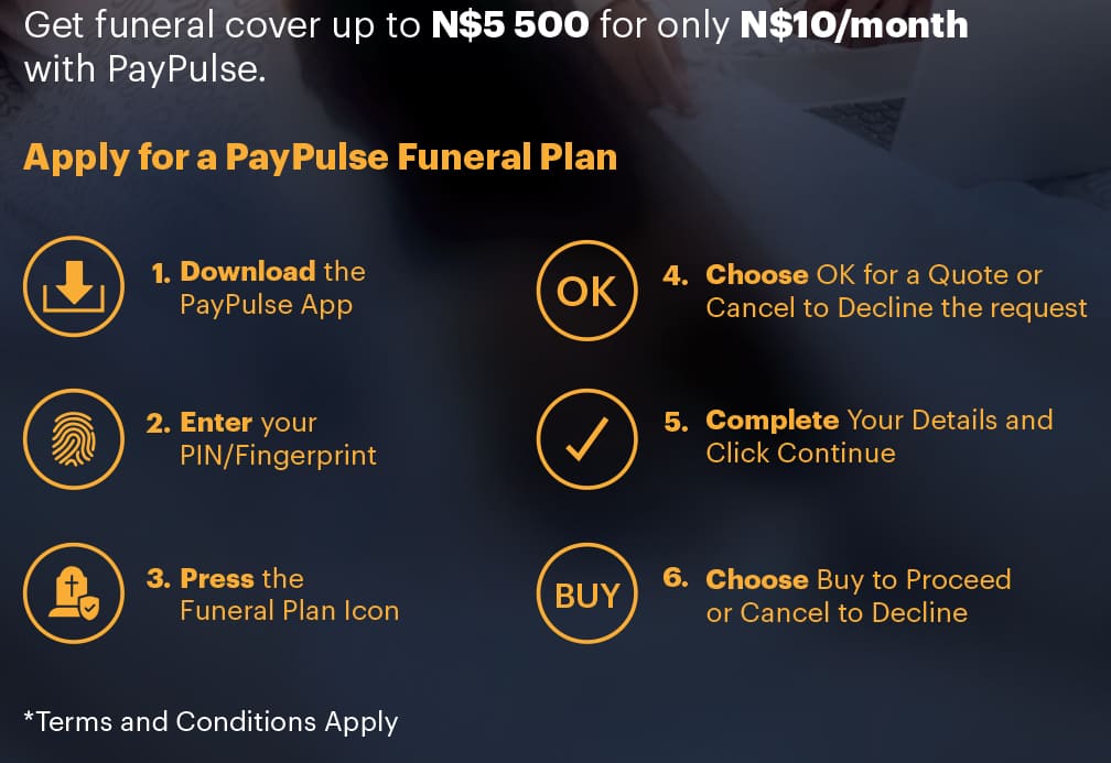 PayPulse Funeral Cover Sign Up Steps